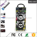 Support USB, TF card, Aux-in, FM, Bluetooth Retro Portable karaoke speaker system